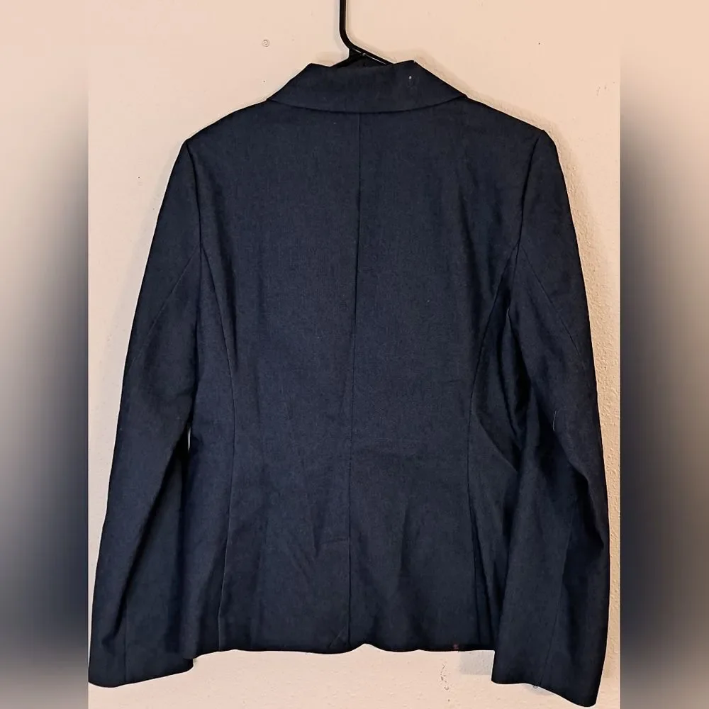 Rafaella Weekend Indigo Twill Blazer Suit Jacket Size Medium NWT